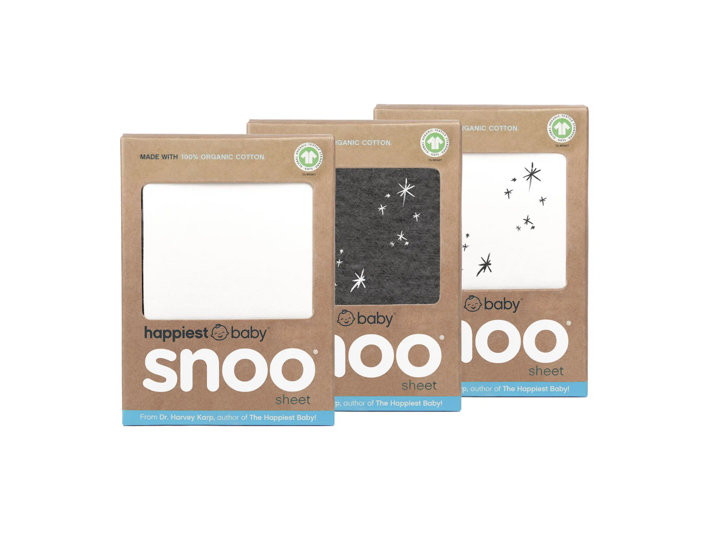 SNOO Organic Baby Cot Sheets 3 Pack