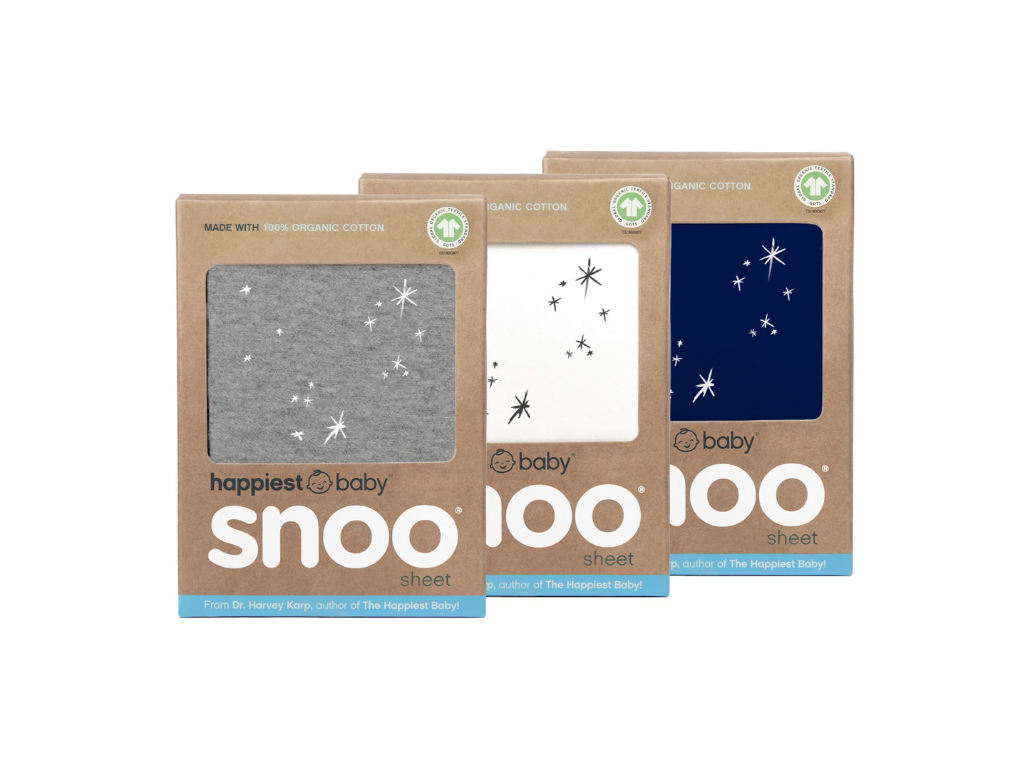 SNOO Organic Baby Cot Sheets 3 Pack
