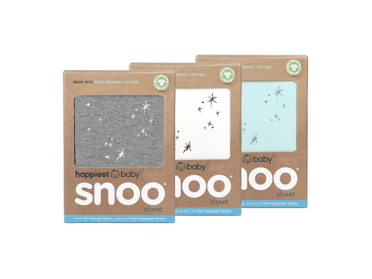 SNOO Organic Baby Cot Sheets 3 Pack