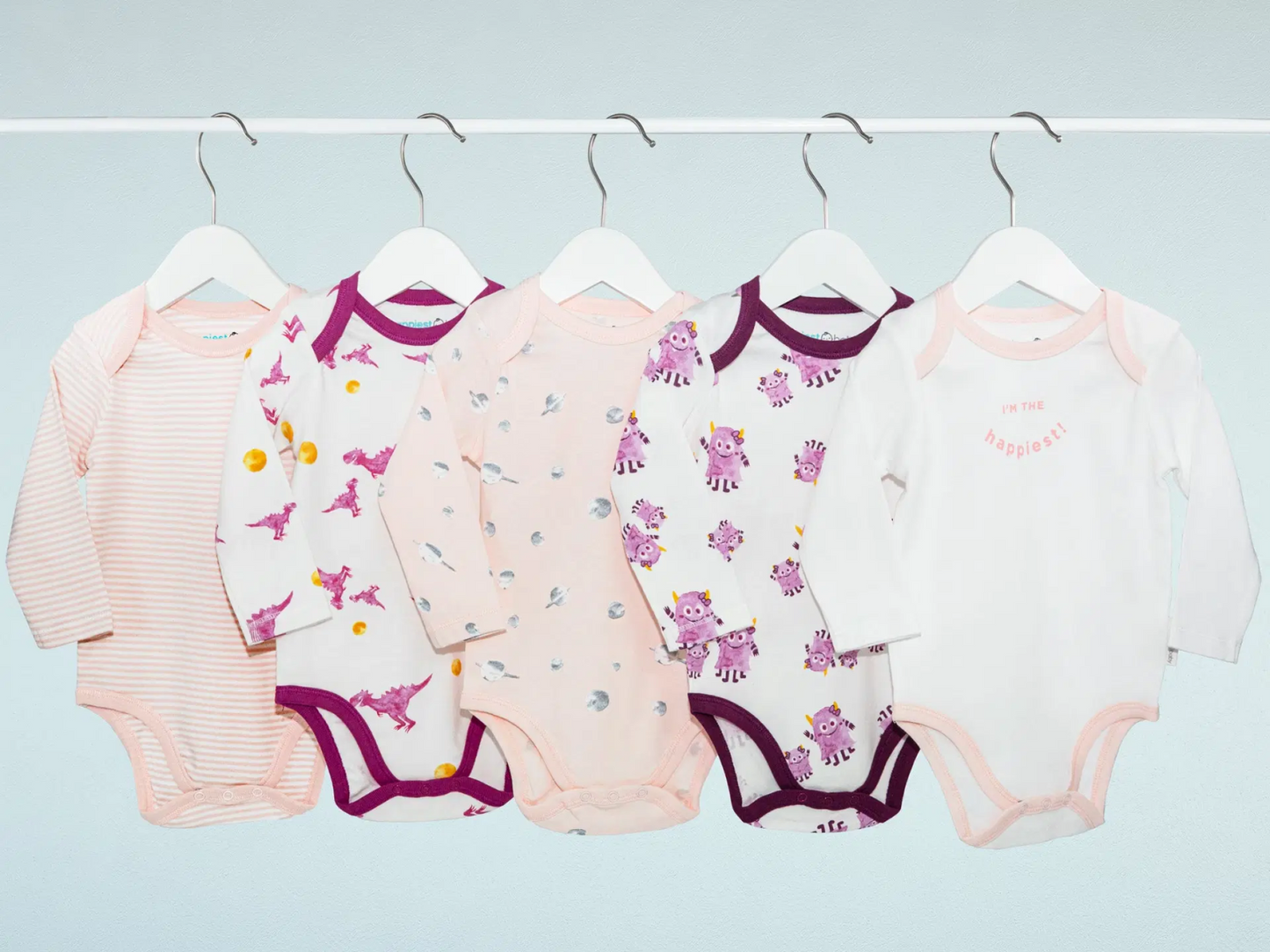Long-Sleeve Baby Bodysuit Bundle