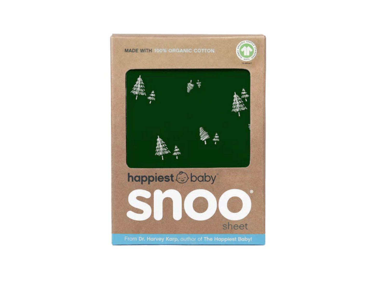 100% Organic Cotton SNOO Baby Cot Fitted Sheet