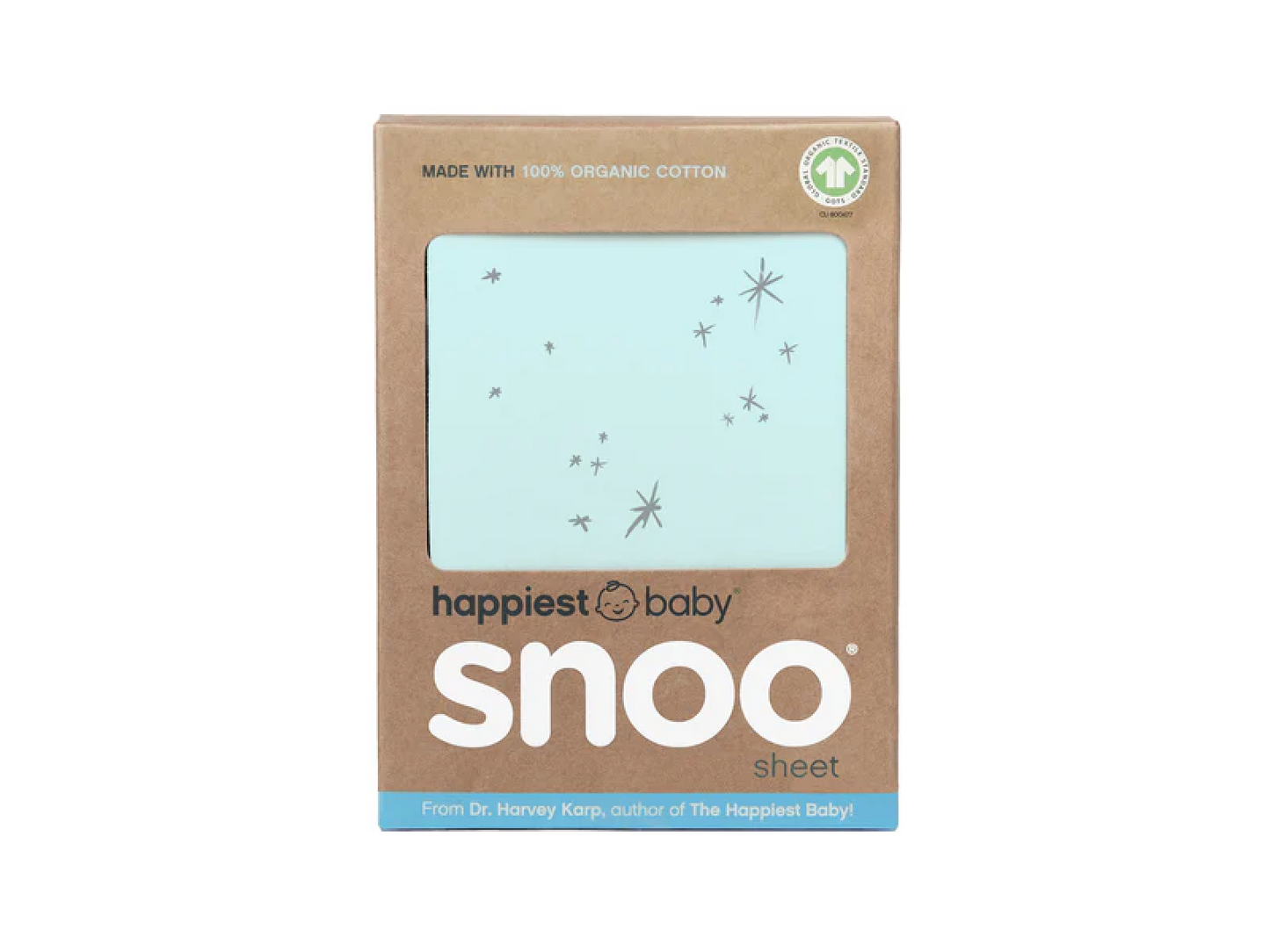 100% Organic Cotton SNOO Baby Cot Fitted Sheet