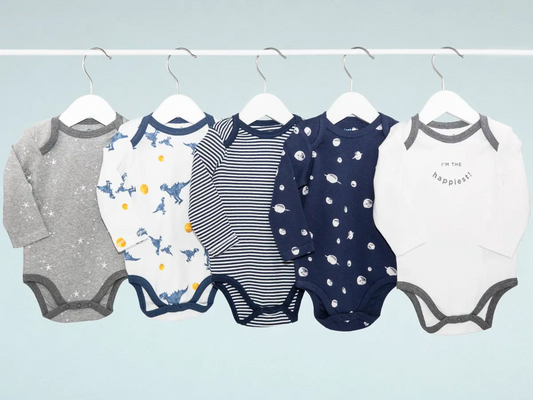 Long-Sleeve Baby Bodysuit Bundle