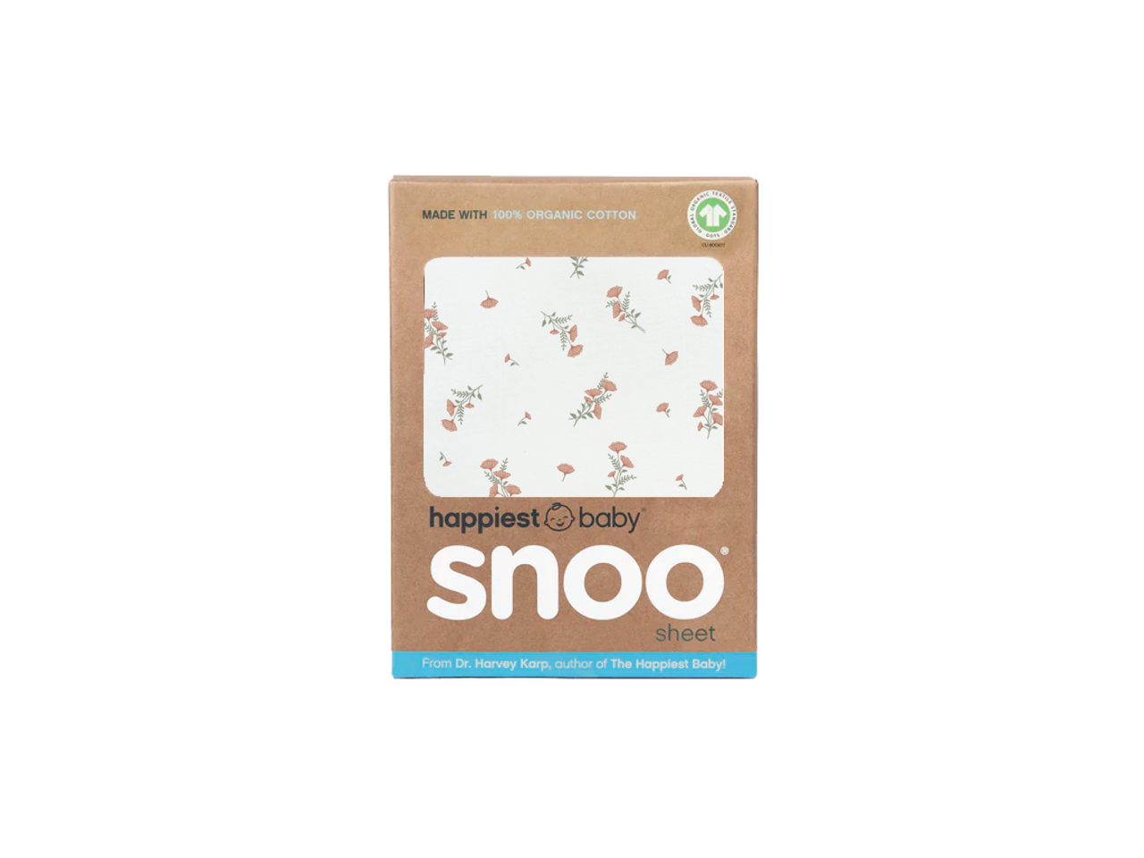 100% Organic Cotton SNOO Baby Cot Fitted Sheet